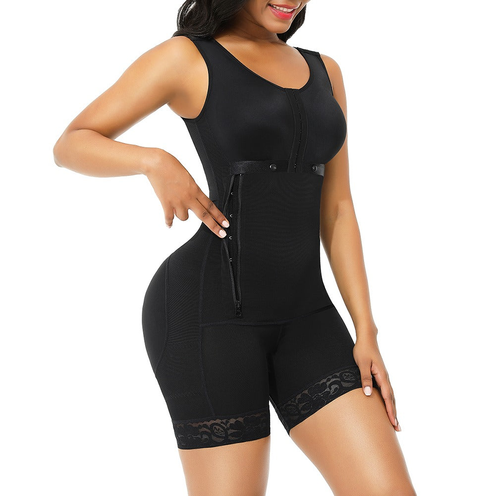 Full Coverage Body Shaper with Side Zipper