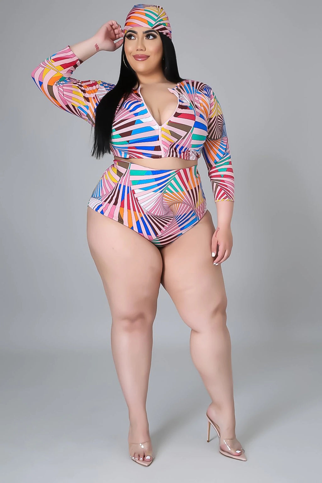3pc City On Lock Swim Set