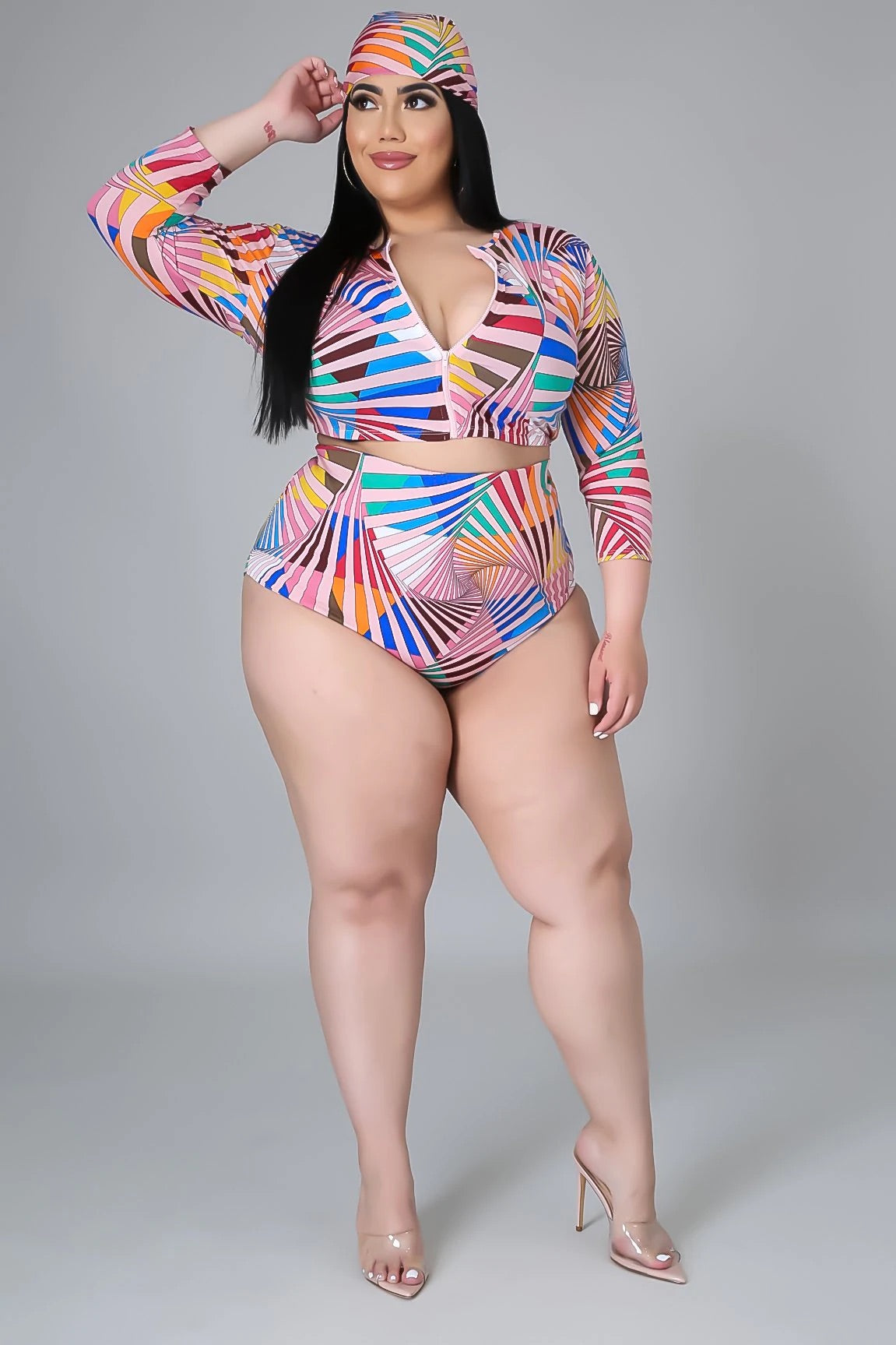 3pc City On Lock Swim Set