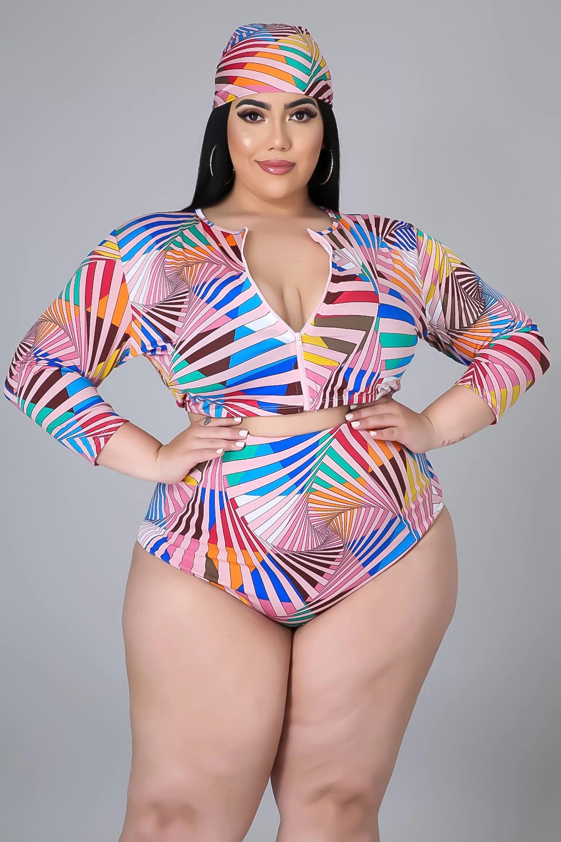 3pc City On Lock Swim Set