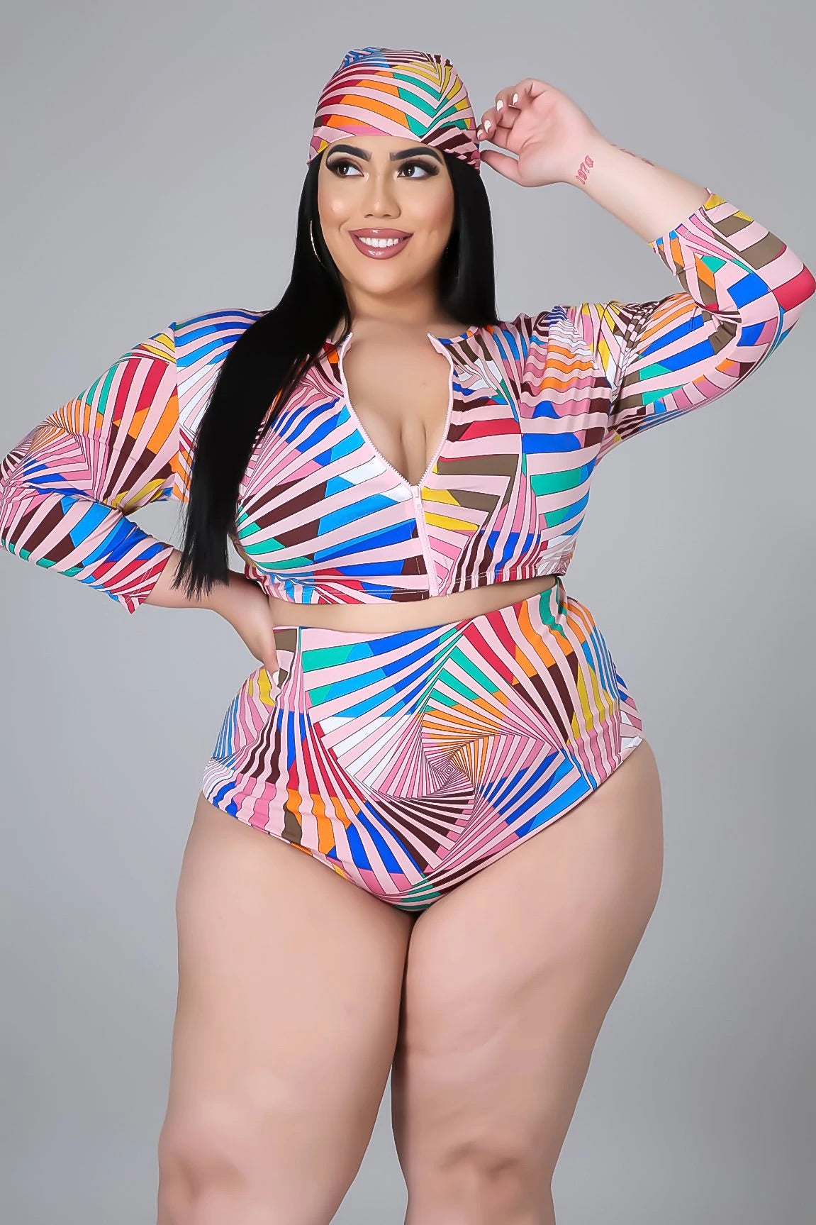 3pc City On Lock Swim Set