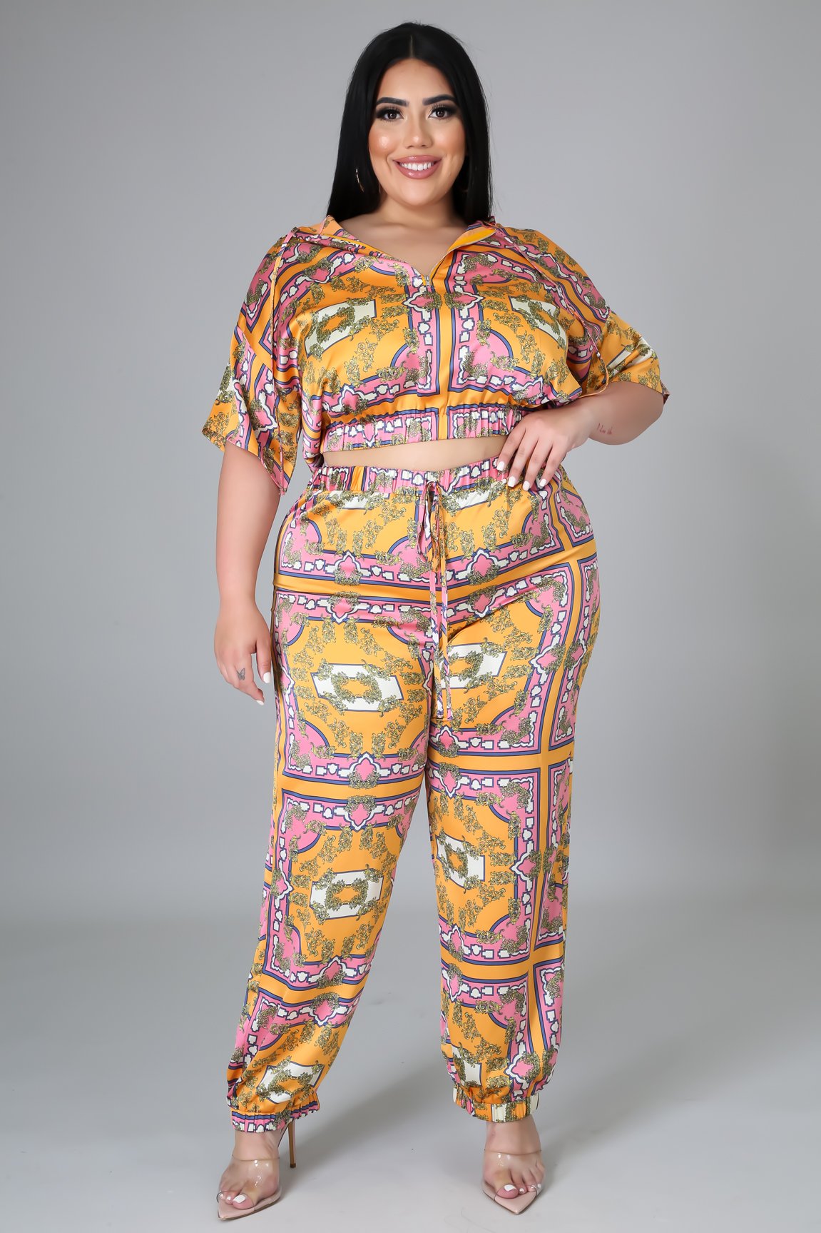 Patricia Crop Hoodie Set