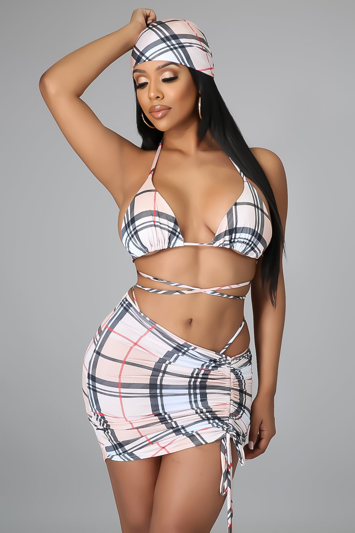 4 PIECE OVERSEAS SWIMSUIT SET